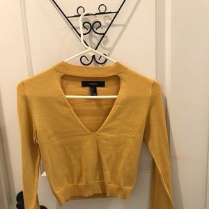 Women’s yellow forever 21 top size S